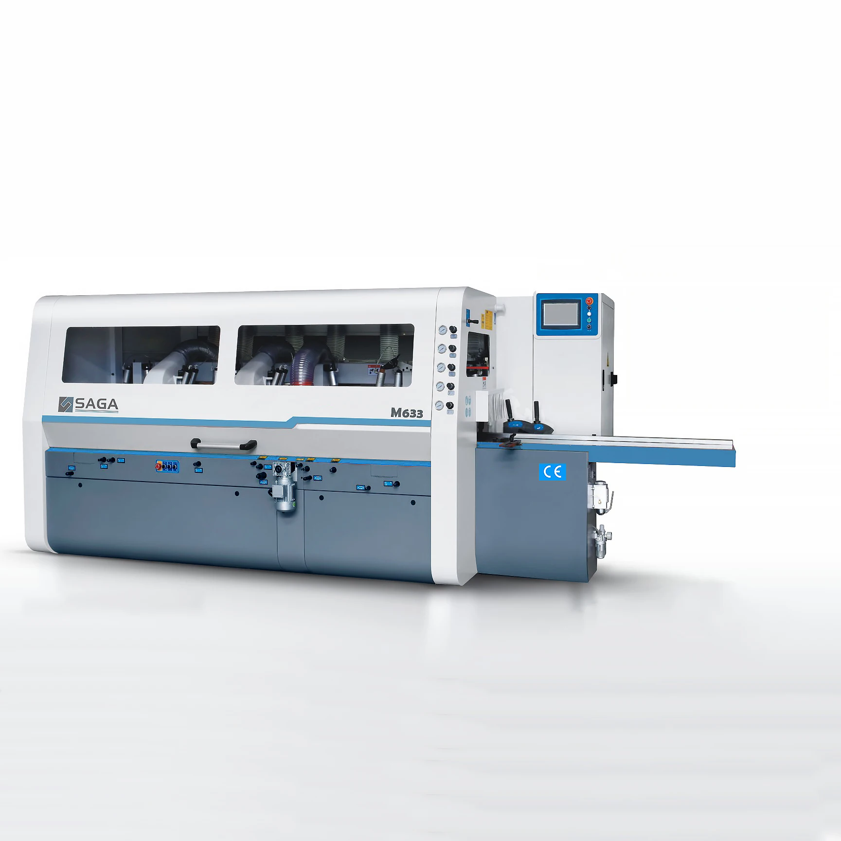 SAGA professional CE pass four side moulder planer fully automatic wood working machine moulder planer 4 sided