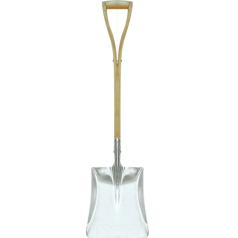 71306/71307 Korea type aluminium snow shovels full Y wooden handle