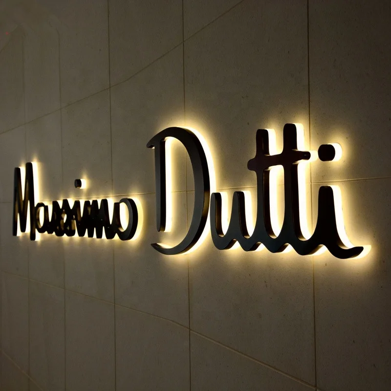 Stainless steel back luminous characters Waterproof Mini Led Lights Font Outdoor Advertising Led Letters Logo