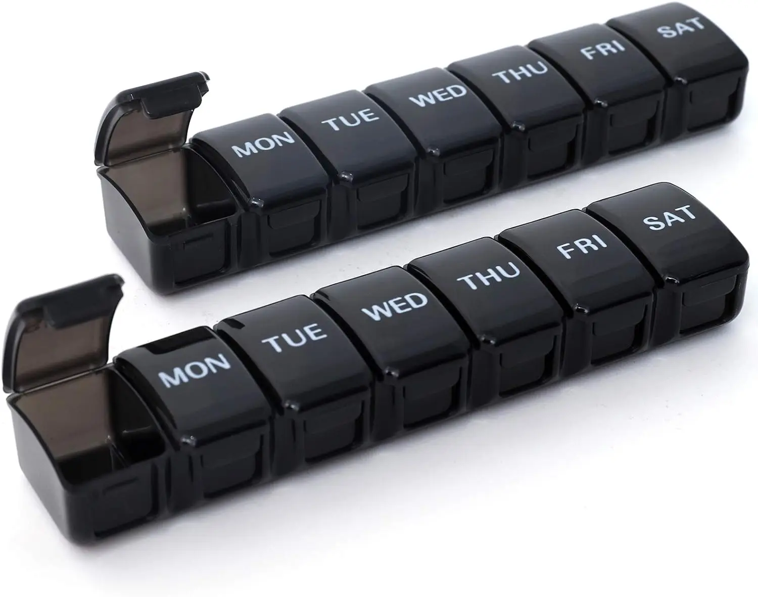 Small Weekly Pill Organizer Pocket Daily Pill Case Pill Box for Vitamin Fish Oil Supplements