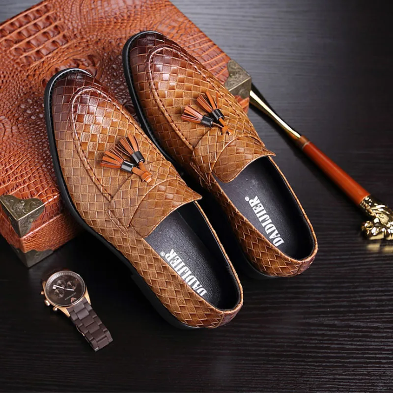 30 years factory  single shoes  mens tassel loafer dress   leather casual  shoes for lazy men