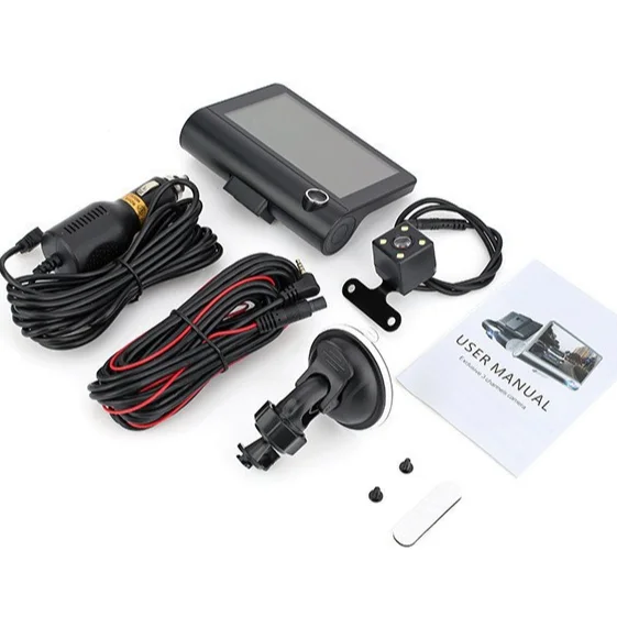 4 inch Car DVR Detector 3 in 1 Camera Three camera Video dashcam Camcorder car dash cam