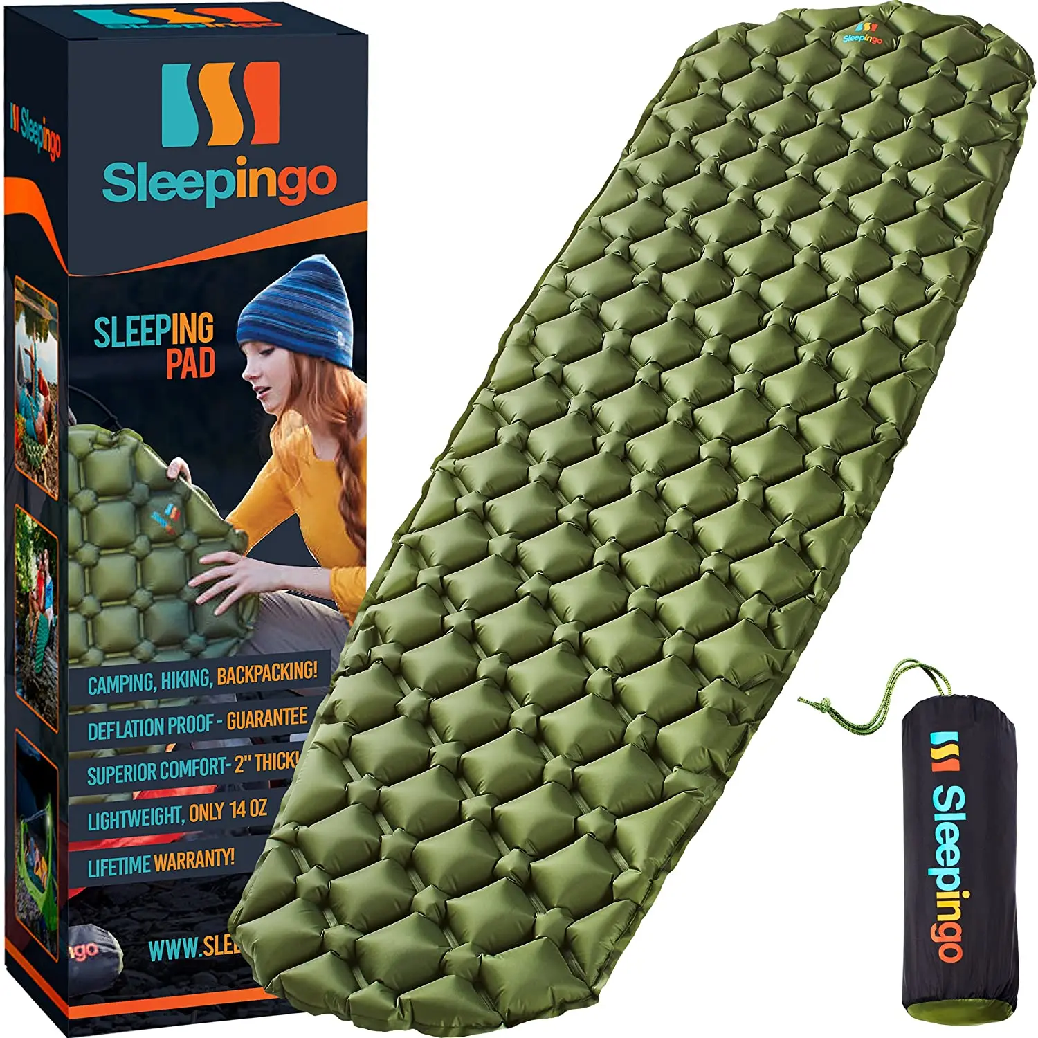 inflatable ultralight air sleeping pad camping sleeping pad