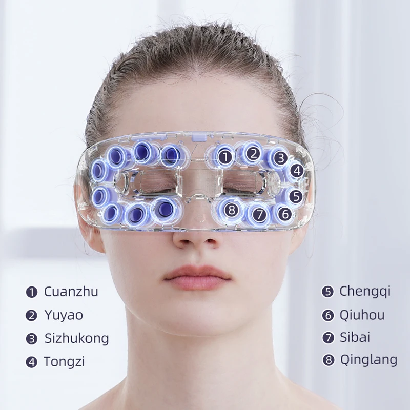 Intelligent Eye Massager Foldable Design with Heat and Vibrating Features Health Care Equipment for Eye Wellness