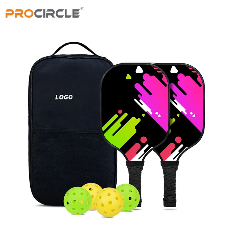Professional lightweight pickleball paddle glass fibre pickleball paddle usapa approved pickleball paddle racket set