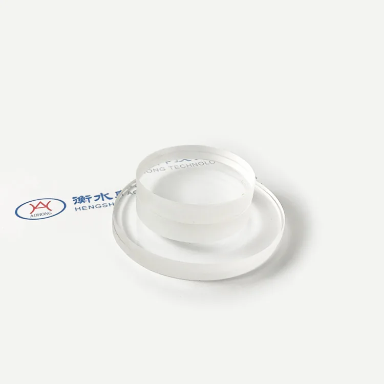 Quartz round tempered glass plate transparent borosilicate observation mirror