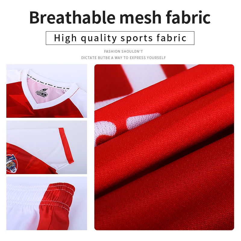 Manufacturer OEM Custom Sublimation Soccer Jerseys For Man Football Wear Customized Football Jersey Club Team Uniforms Set