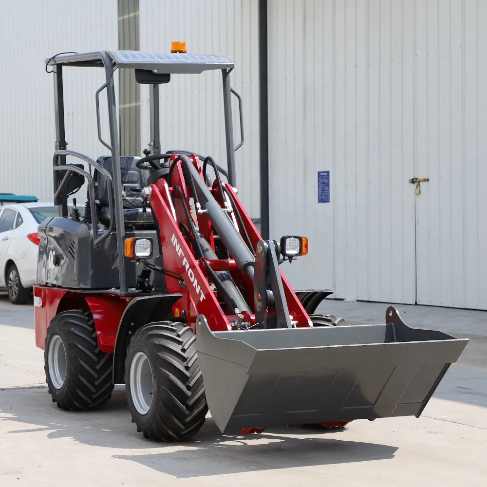 Full-Hydraulic mini Loader YFL06 Compact size construction earth-moving electric loader with cheap price