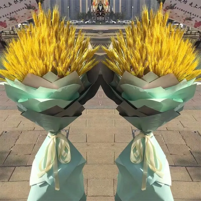 Hot Sale Natural Craft Dried Flower Real Golden Dry Wheat Flower For Decoration