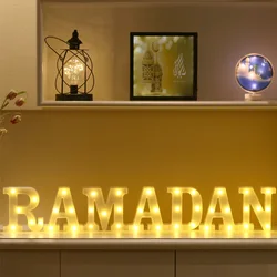 Battery USB Powered Led  Lights Ramadan Decorations Marquee Sign Alphabet Letters