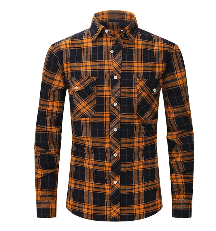 OEM/ODM CAROEST sublimation flannel shirt stylish colourful plaid shirt check flannel shirting plaid fabric