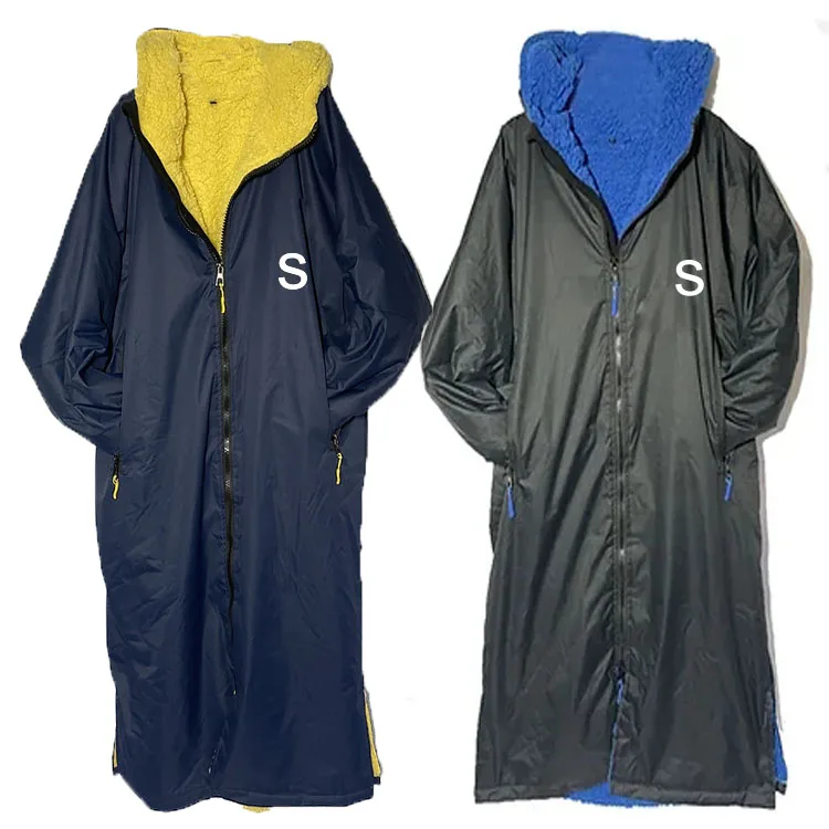 surf swim parka coat for adults and kids custom water resistant changing robe jackets /surf swim parka robe warm waterproof coat