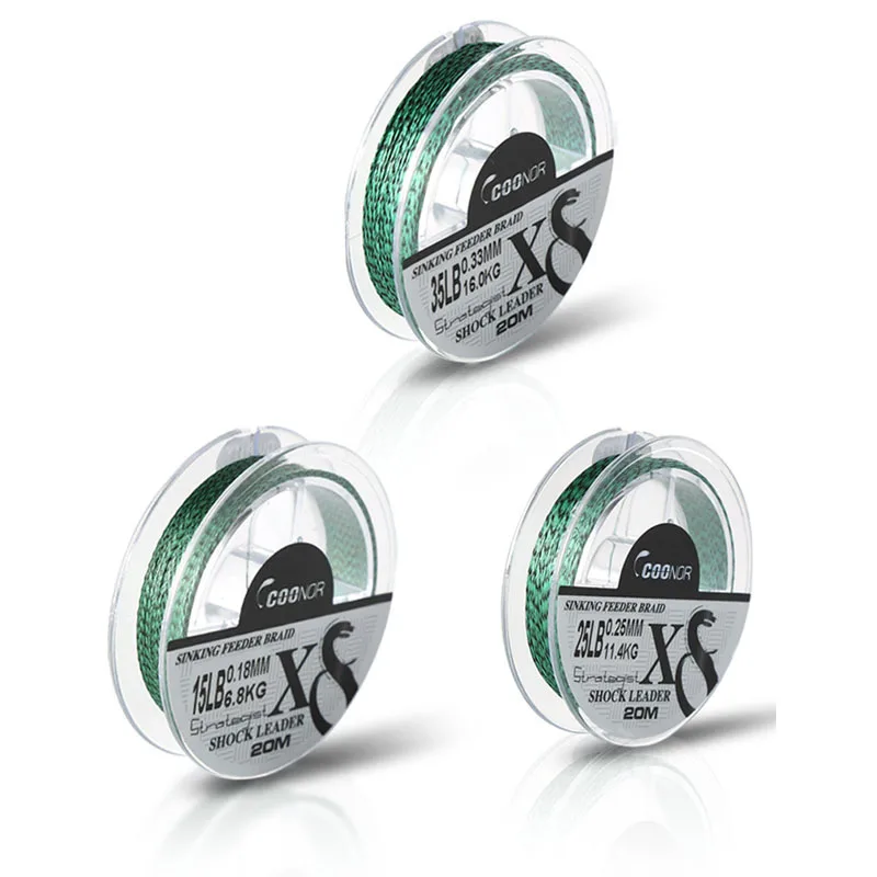 New Design Fashion Custom Design 8 Strands Braided Fishing Line 20m PE Line