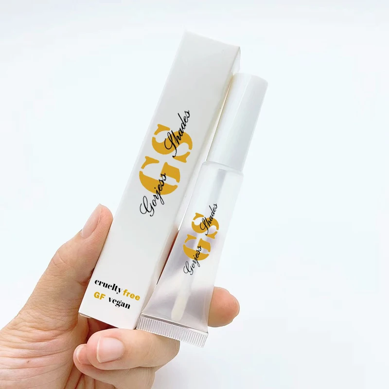 New 15ml round lip gloss extruded hollow tube with applicator plastic hose cosmetic packaging