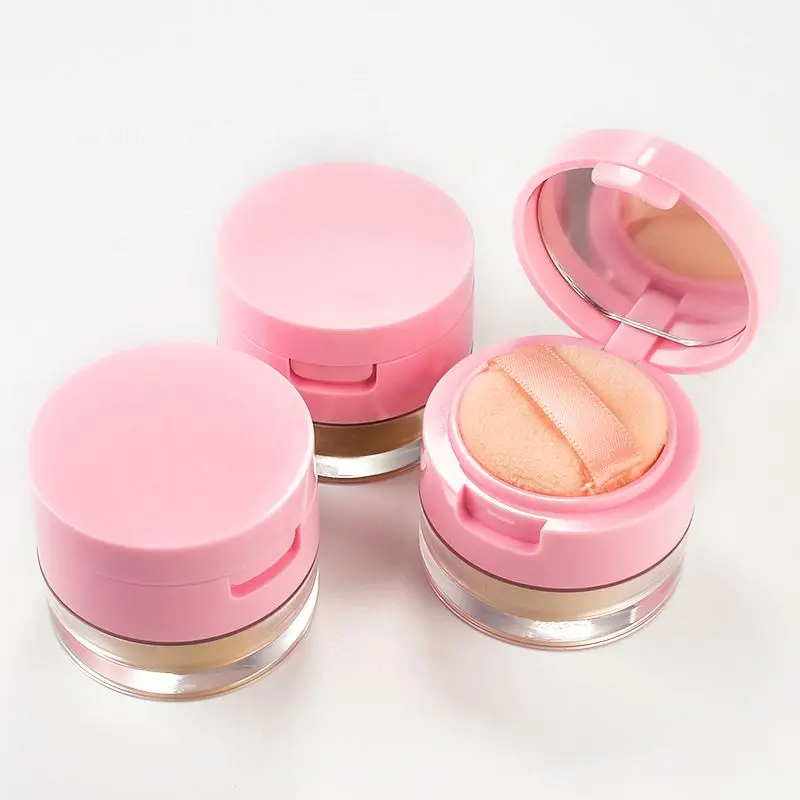 OEM Oil Control Waterproof Square Makeup translucent fit me waterproof vegan shimmer talc free pink setting powder