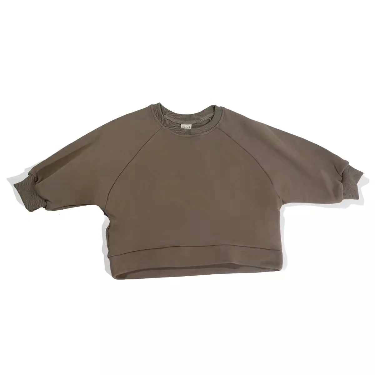 Baby Clothes Baby Toddler Patchwork Print Sweaters Tops Long Puff Sleeve Terry Kids Clothes