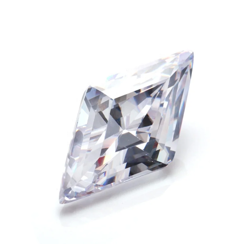 BaiFu Jewelry Custom Rhombus Shape Synthetic Gemstone Cubic Zirconia Stone for Ring