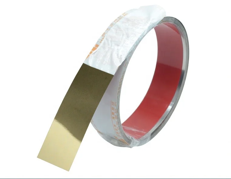 Stainless Steel Strip Roll Self Adhesive Home Decoration Stainless Steel Self Adhesive Strip