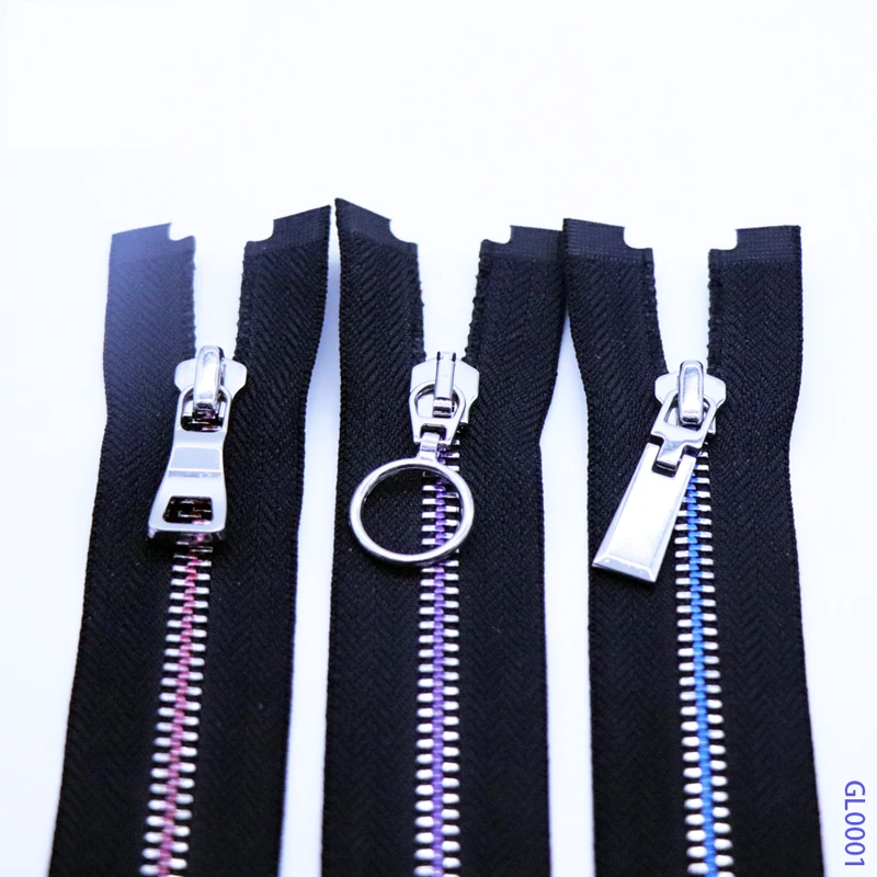 
metal zipper Y Teeth 5# black strong durable tape colorful teeth 