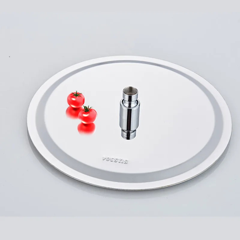 Wholesale price 6 8 10 12 inch shower round top shower set bathroom 304 stainless steel top head shower