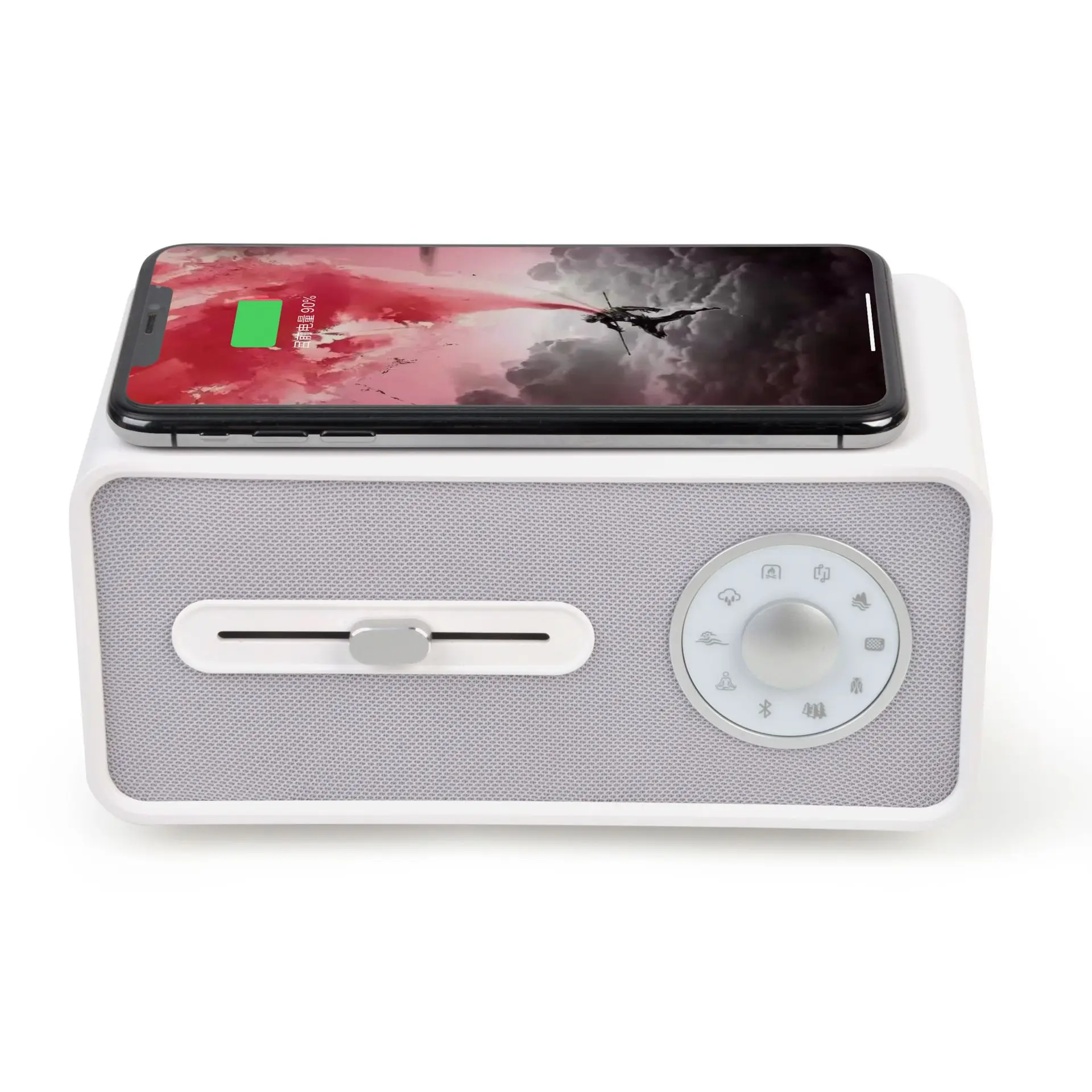 inveer 10W fast speed Wireless charging, sleep aid instrument  white noise machine with BT5.0 speaker