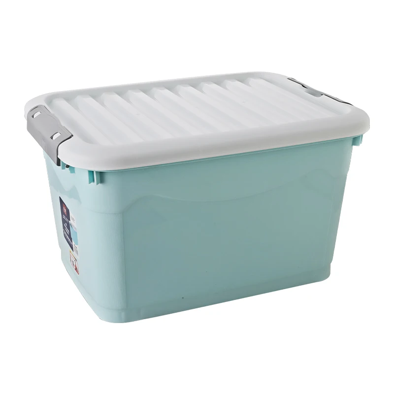 Furniture storage High quality material Large Laundry Clothes Transparent Plastic Storage Boxes for Household
