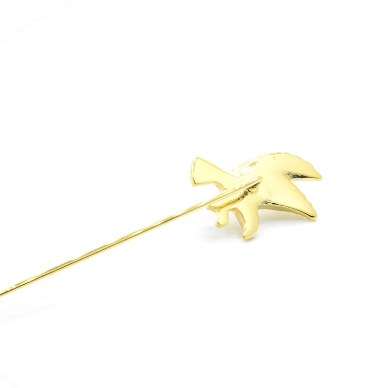 Wholesale Luxury Gold Plated Flying Eagle Bird Lapel Pin Custom Mens Suit Collar Fashion Accessory Wedding Party Trendy Brooches