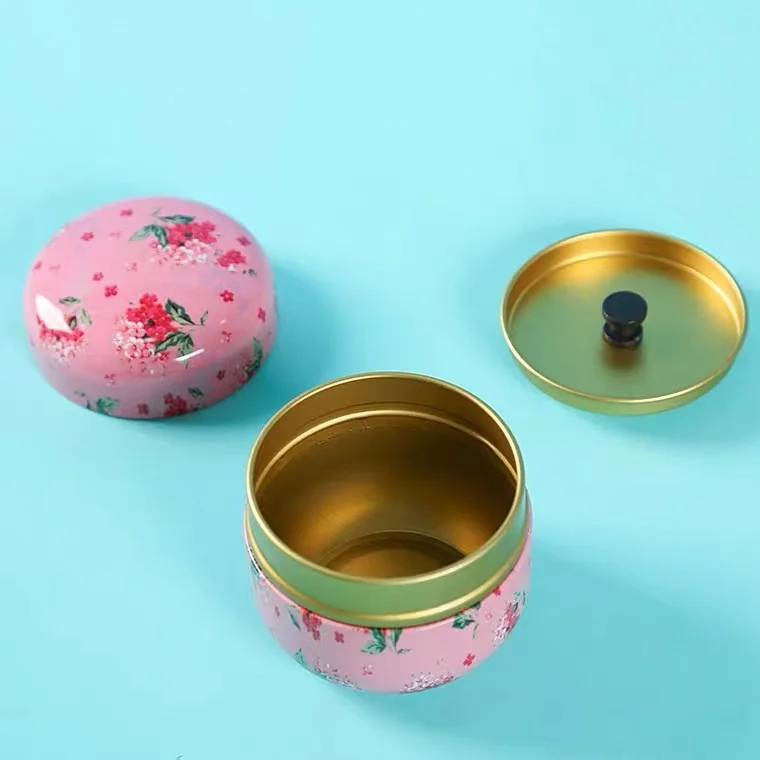 Mini Container Coffee Candy Chocolate Sugar Spices Storage Metal Boxes Tea Tins