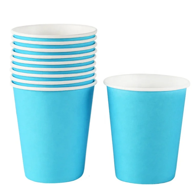 Wholesale custom high quality disposable single wall paper cup office supplies paper cups for hot drink coffee