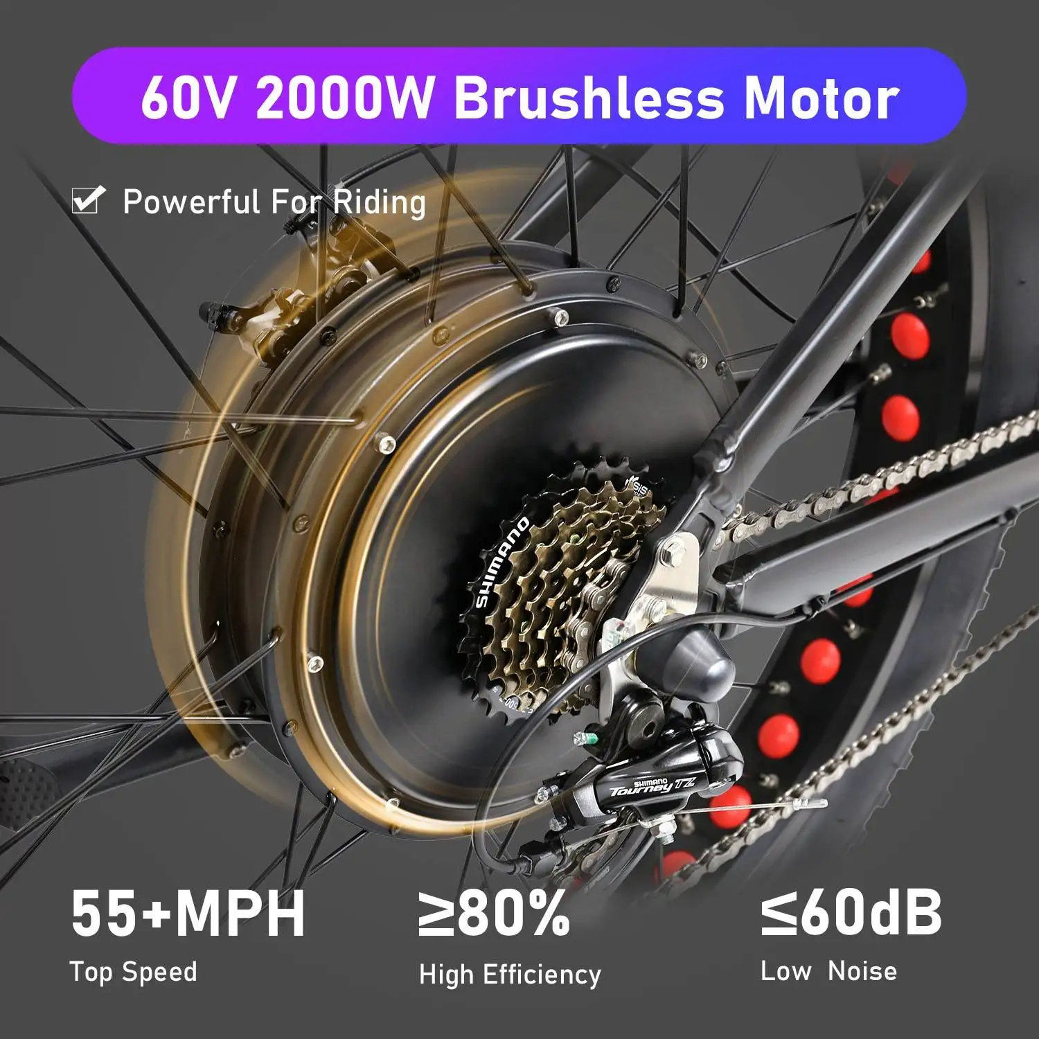 factory sales 60v ebike battery 1500w ebike fat tire electric bike 2000w