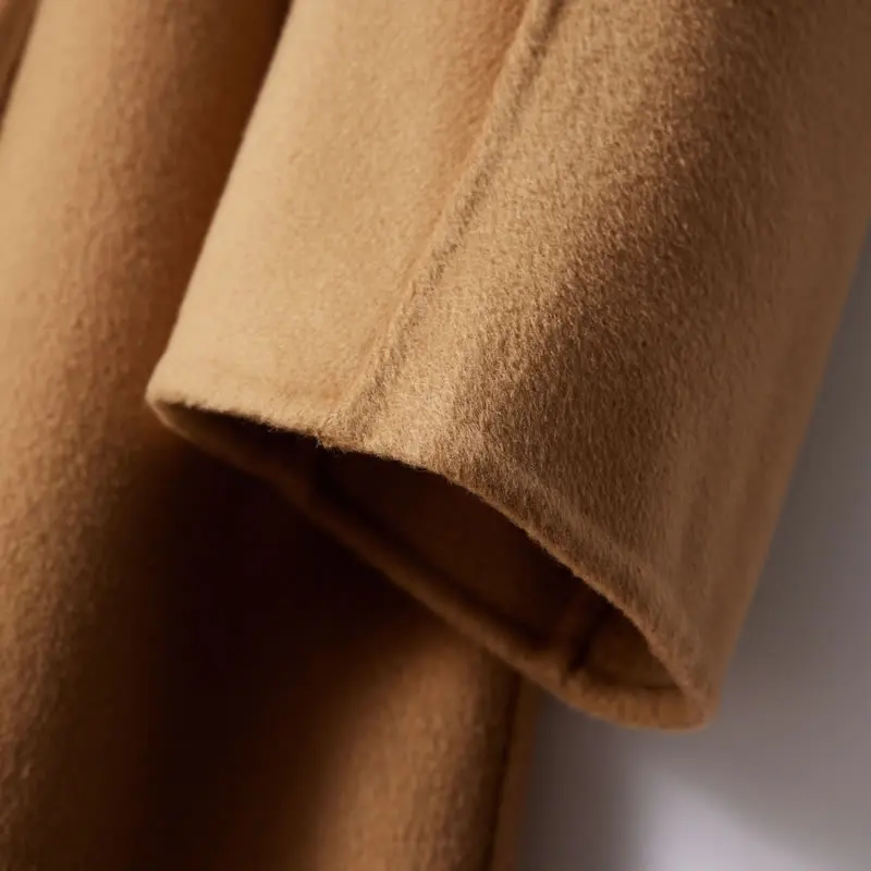 Women Winter Autumn Spring 100% Cashmere Coat With Belt Long Coats Top Quality Customized Service
