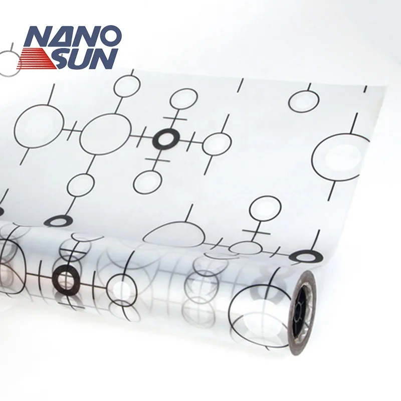 High Production Anti Scratch Glass Privacy Film Roll Of Frosted Pattern Window Film