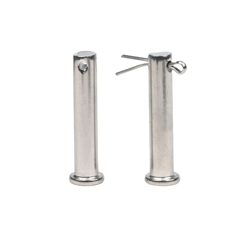 China supplier customized stainless steel hollow pin cylindrical dowel pins Internal threaded round head clevis pin titanium