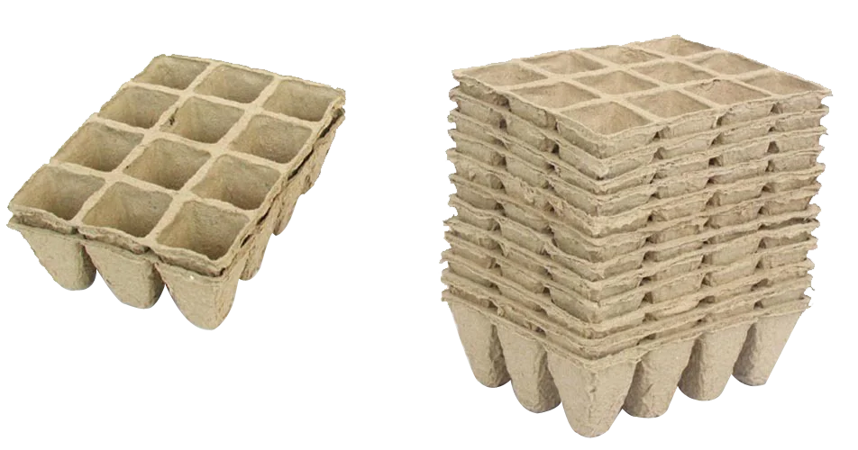 Biodegradable Transplanter Pulp Paper Flower Plant Peat Pots Tray Planting Pots For Seedling Prices Wholesale