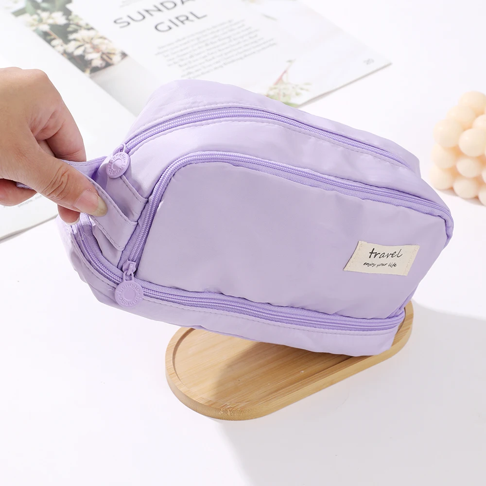 Pencil Case Large Capacity Pencil Pouch Handheld Pen Bag Cosmetic Portable Gift for Office School Teen Girl Boy Men Women Adult