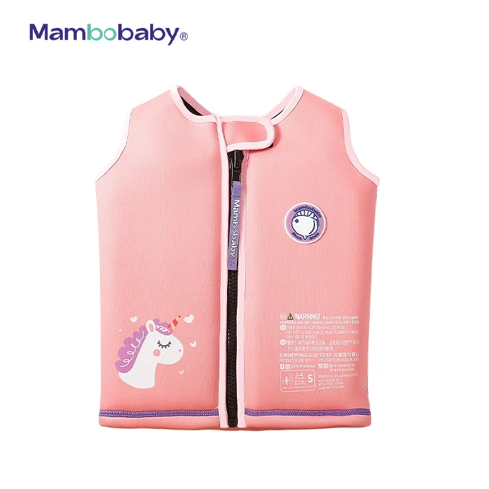 Mambobaby Wholesale Promotional New design custom Air Free Baby Swimming Ring Puddle Jumper Safety Kids Swimming Aid Vest