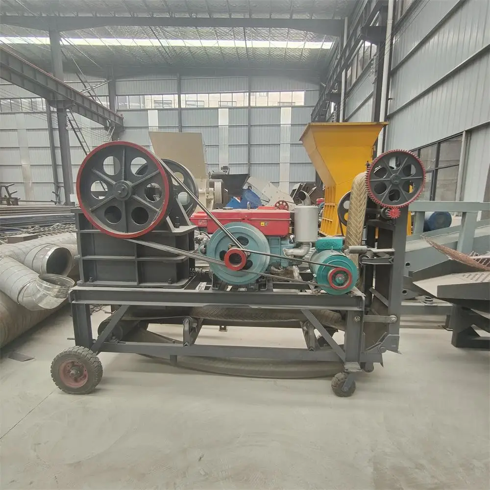 Capacity 3 Tons/Hour 150x250 Small Jaw Crusher Diesel Jaw Crusher With Stable And Reliable Belt Feeding Device