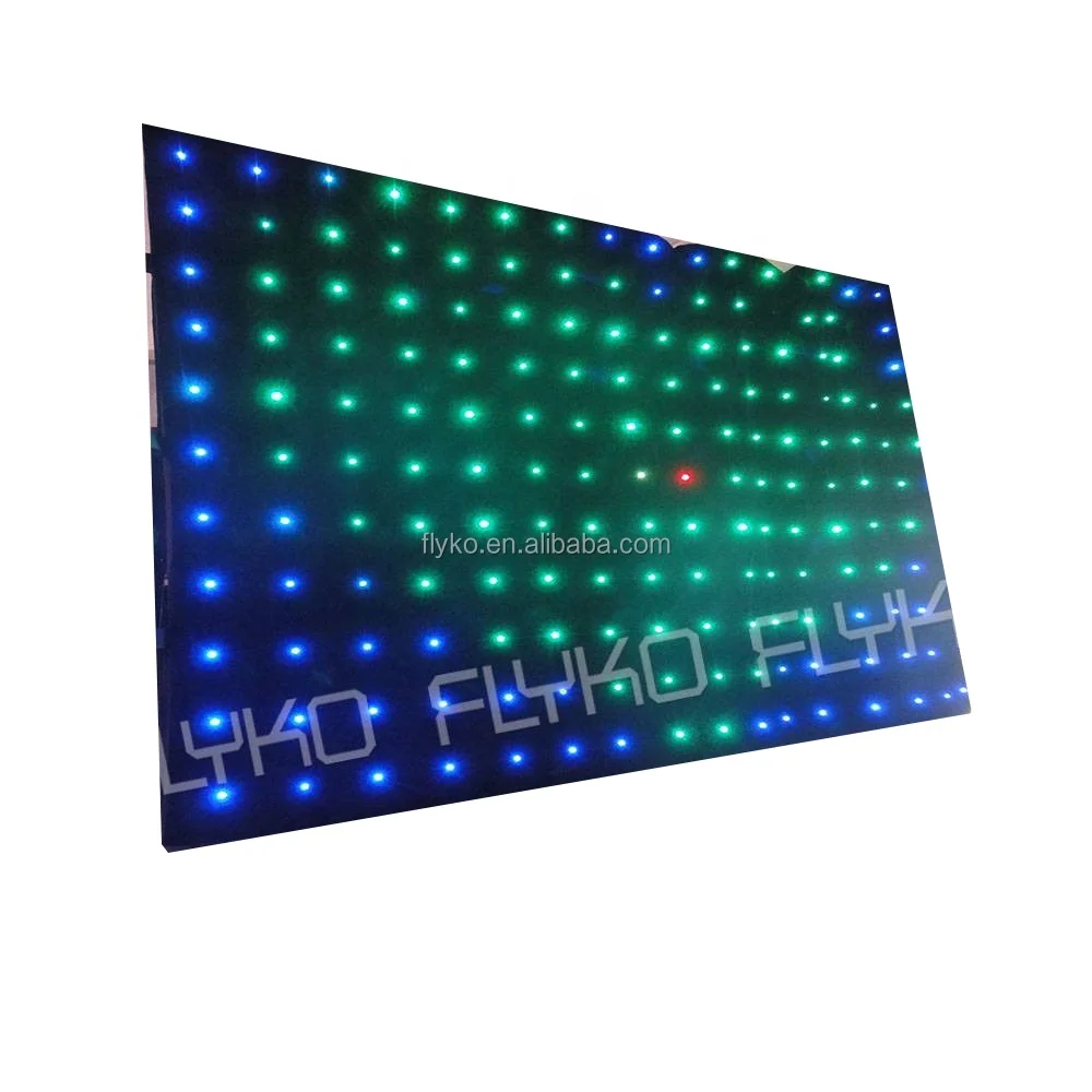 Flexible Stage Pretty LED Backdrop Cloth Led Video Star Wall Curtain for Party Decoration Effect Light