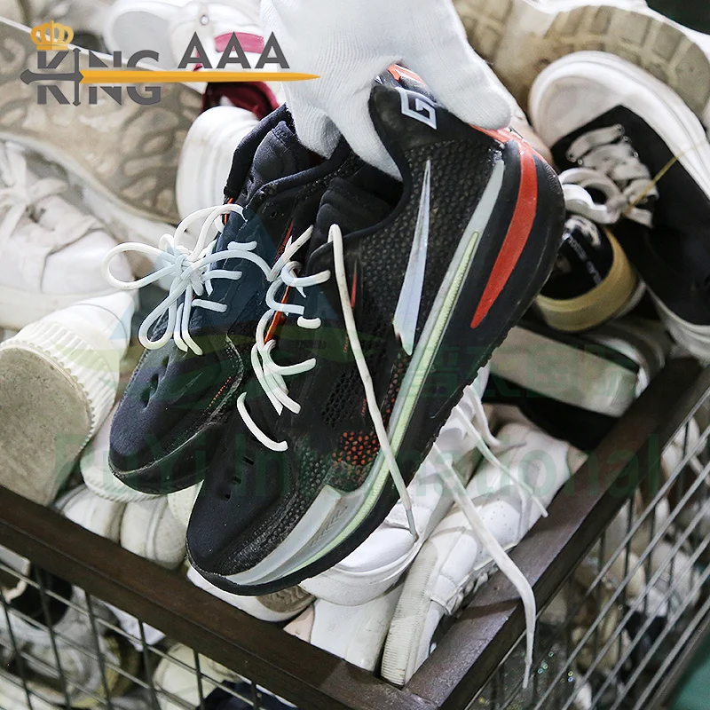 Famous Sports Shoes inventory Low Top Used Shoes Stock Store Branded Second Hand Basketball Style Shoes Bales usa