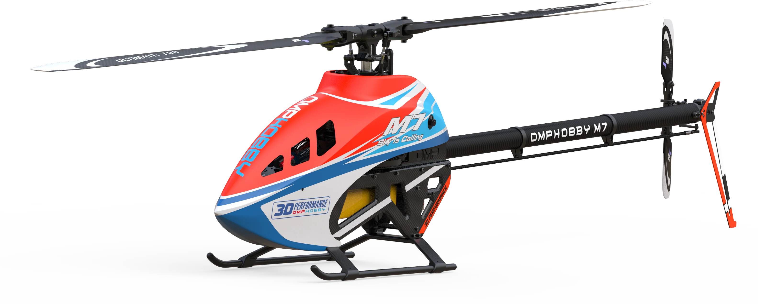 OMPHOBBY M7  kit support 6 channels 3D flight  High Performance RC Helicopters