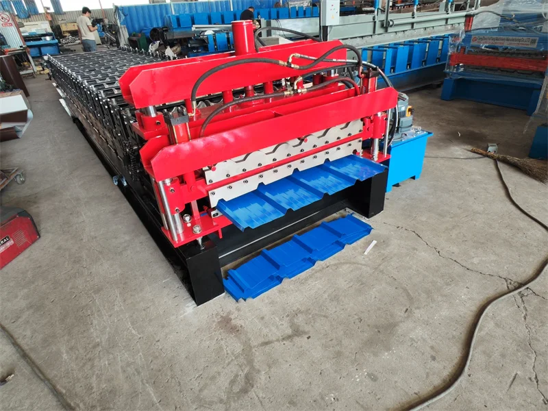 Double Layer Metal Roofing Corrugated Steel Sheet Tile Making Roll Forming Machine  folding machine price