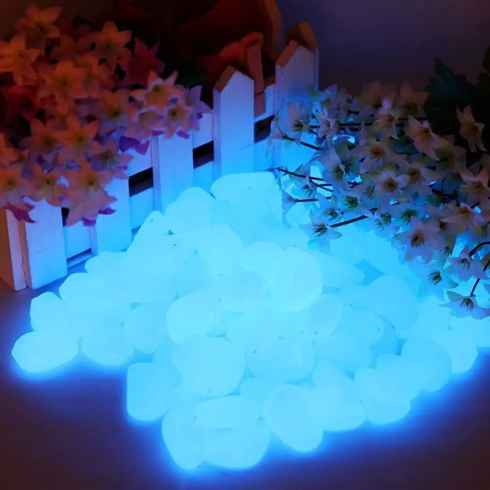 Landscape Glasses In The Dark Green Fluorescent Glow Pebbles Luminous Stones Glowing Rocks For Garden Luminous Glow Stones