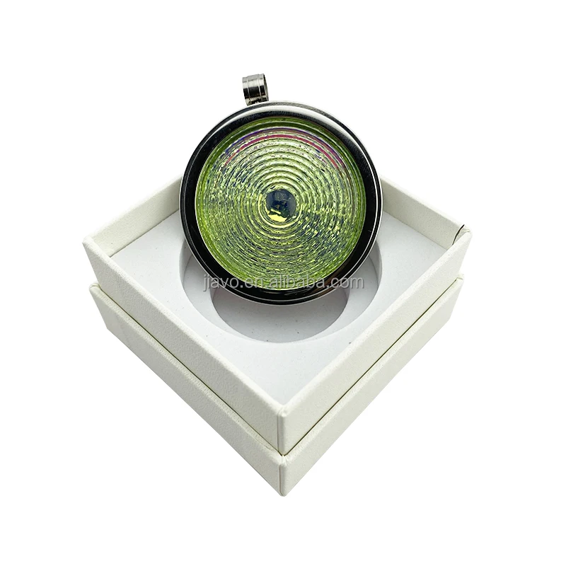 High Quality Chain Necklace Colorful Alpha Spin Pendant bio pendant gift box