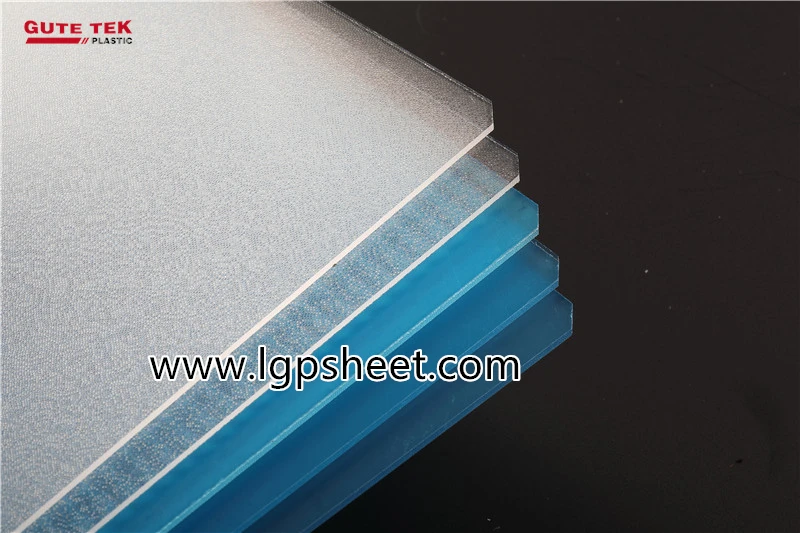GUTE TEK PLASTIC optical grade ps sheets light guide plate transparent plastic polystyrene sheets