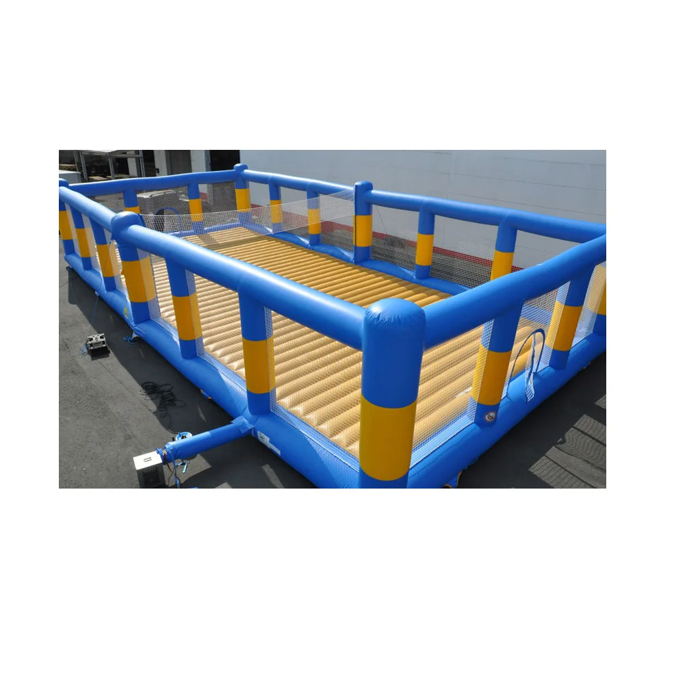 Надувное волейбольное поле CAIXIN для прыжков на улице, гигантская надувная площадка для волейбола