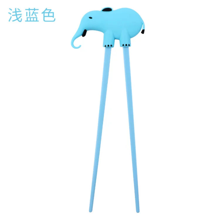 
Wholesale Elephant Children Practice Chopsticks Learning Educational Training Safe Silicone Kids Chopsticks 