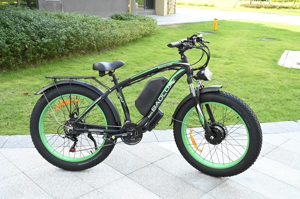 26 inch dual driver hydraulic disc brake 26*4.0 electric bicycle 2000w 50-80km for adults 45km/h with Shi-Mano 21 Speed