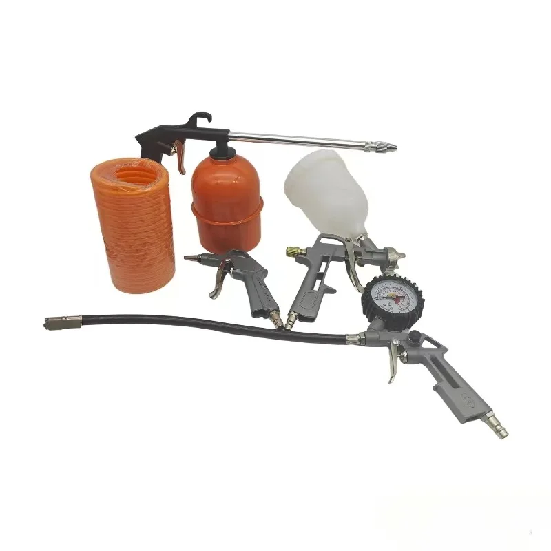 Seasummer Air compressor accessories Pneumatic spray gun set 5-piece cleaning gun,paint spray gun,dust blowing gun