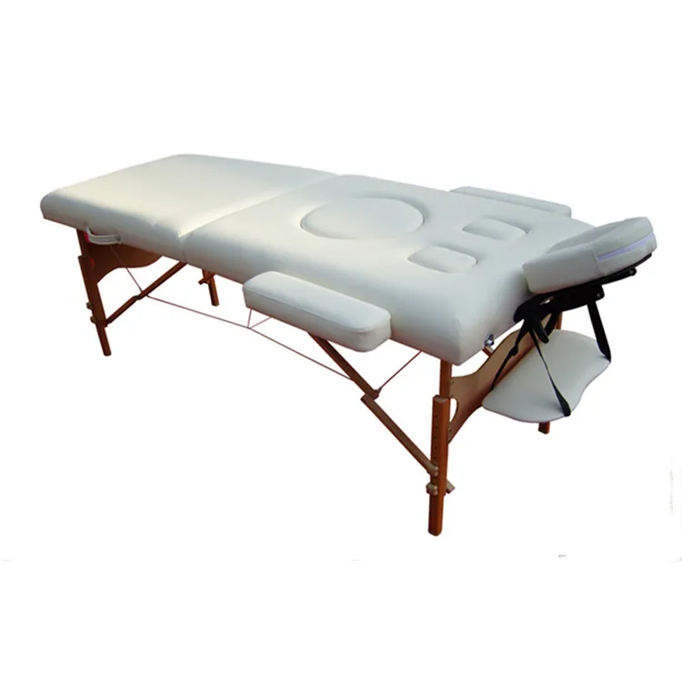 2 section wooden prolactin pregnancy portable massage table