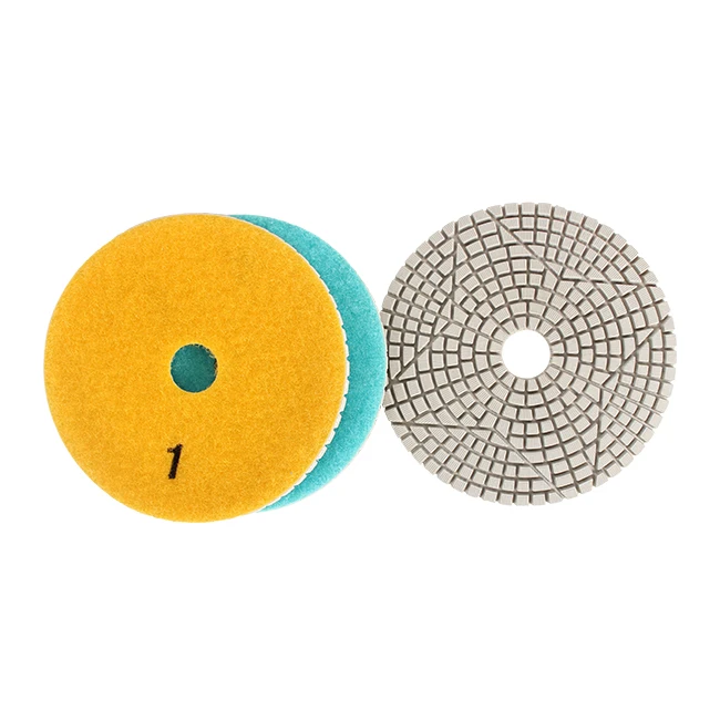 80mm flexible Grinding Sanding Disc resin bond Diamond Wet and Dry polishing pads for marble granite